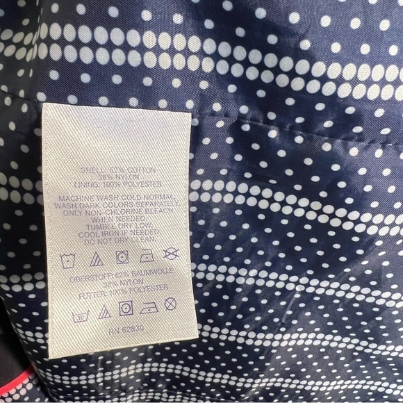 Lands’ End Rain Coat Button Down Black - Picture 10 of 10